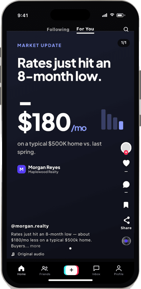 Sample Market news post in GigaDrip's phone preview